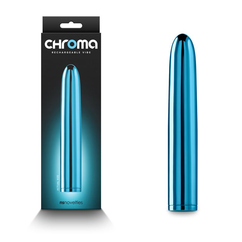 Buy Chroma - Teal - Metallic Teal 17 cm USB Rechargeable Vibrator at NZ’s Mega Adult Toys Store. Discover premium sex toys with discreet shipping at the best price in NZ