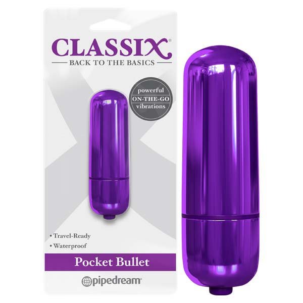 Buy Classix Pocket Bullet - Metallic Purple 5.6 cm Bullet at NZ’s Mega Adult Toys Store. Discover premium sex toys with discreet shipping at the best price in NZ