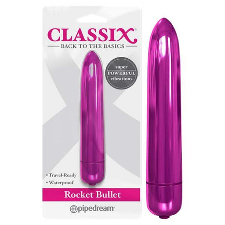 Buy Classix Rocket Bullet - Metallic Pink 8.9 cm Bullet at NZ’s Mega Adult Toys Store. Discover premium sex toys with discreet shipping at the best price in NZ