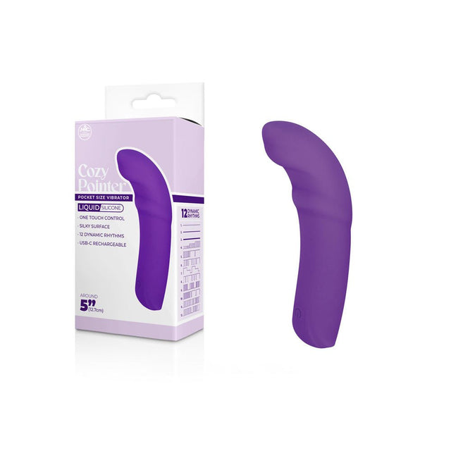 Buy Cozy Pointer - Purple - Purple 12.7 cm USB Rechargeable Curved Mini Vibrator at NZ’s Mega Adult Toys Store. Discover premium sex toys with discreet shipping at the best price in NZ