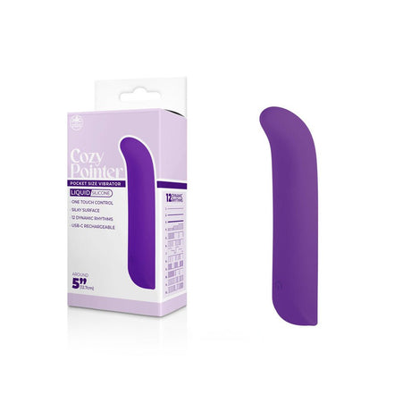 Buy Cozy Pointer - Purple - Purple 12.7 cm USB Rechargeable Mini Vibrator at NZ’s Mega Adult Toys Store. Discover premium sex toys with discreet shipping at the best price in NZ