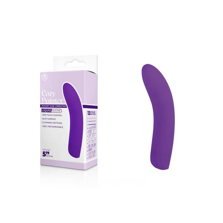 Buy Cozy Pointer - Purple - Purple 12.7 USB Rechargeable Mini Vibrator at NZ’s Mega Adult Toys Store. Discover premium sex toys with discreet shipping at the best price in NZ