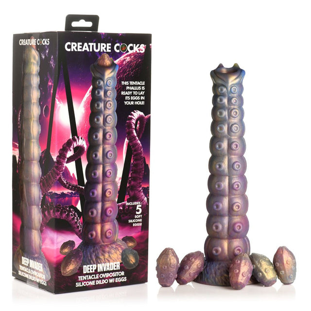 Buy Creature Cocks Deep Invader - Multi - Coloured 22.9 cm Ovipositor Fantasy Dildo at NZ’s Mega Adult Toys Store. Discover premium sex toys with discreet shipping at the best price in NZ