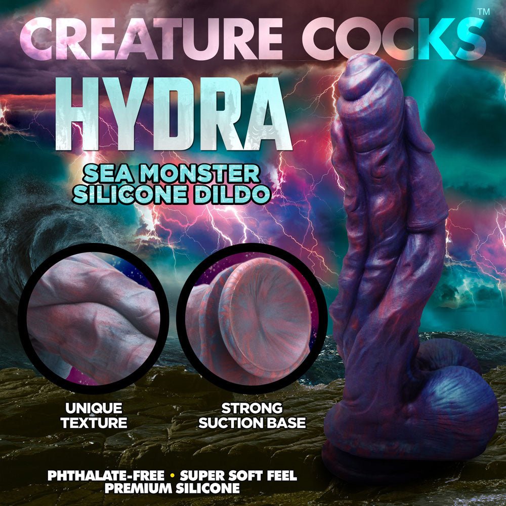 Buy Creature Cocks Hydra Silicone Dildo - Coloured 26.9 cm Fantasy Sea Monster Dildo at NZ’s Mega Adult Toys Store. Discover premium sex toys with discreet shipping at the best price in NZ