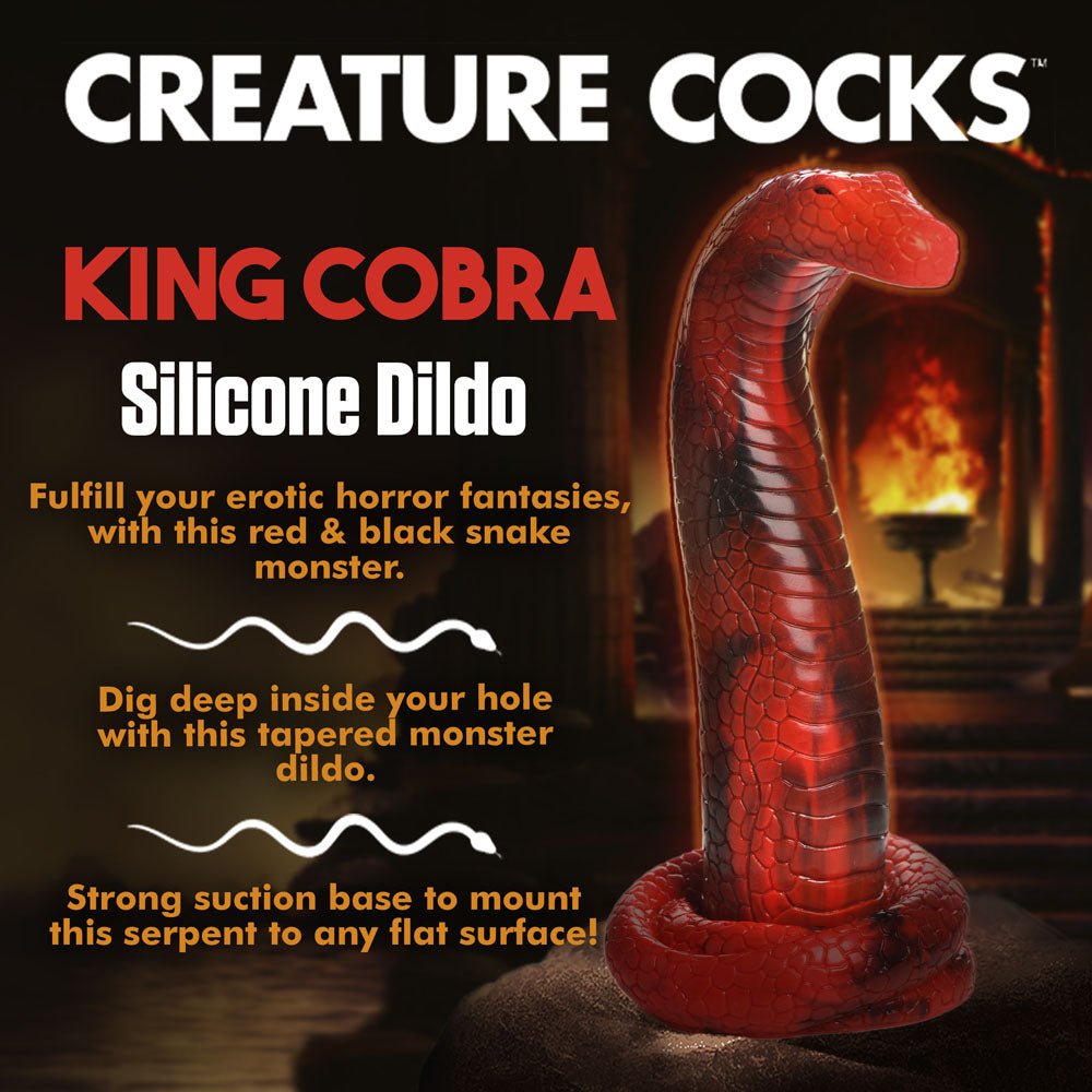 Buy Creature Cocks King Cobra Silicone Dildo - Red 21.4 cm Fantasy Dildo at NZ’s Mega Adult Toys Store. Discover premium sex toys with discreet shipping at the best price in NZ