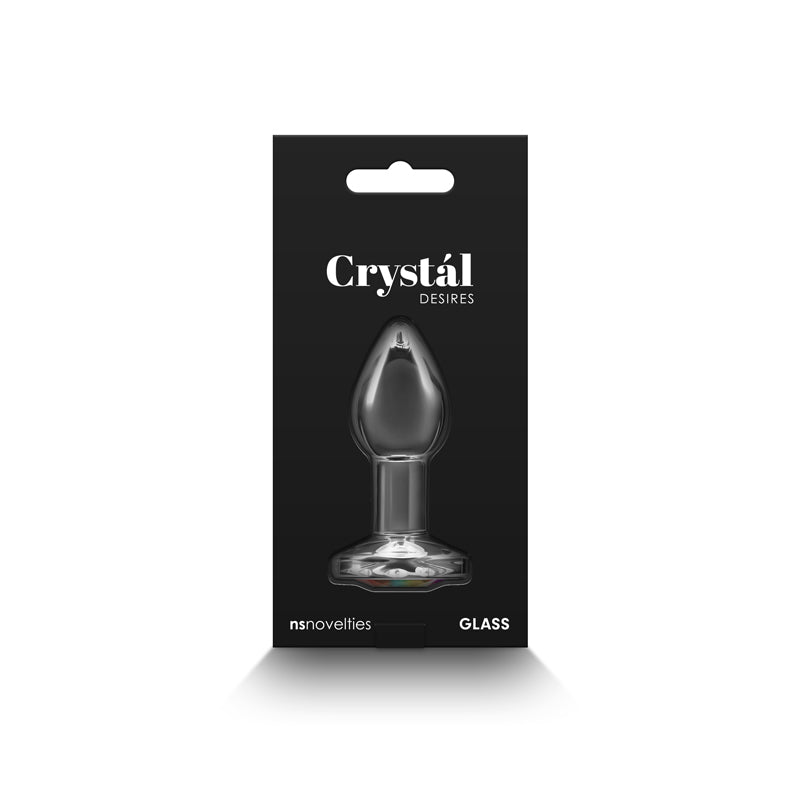 Buy Crystal Desires - Rainbow Gem - Small - Clear Glass 7.3 cm Butt Plug with Rainbow Gem Base at NZ’s Mega Adult Toys Store. Discover premium sex toys with discreet shipping at the best price in NZ