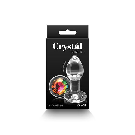 Buy Crystal Desires - Rainbow Gem - Small - Clear Glass 7.3 cm Butt Plug with Rainbow Gem Base at NZ’s Mega Adult Toys Store. Discover premium sex toys with discreet shipping at the best price in NZ