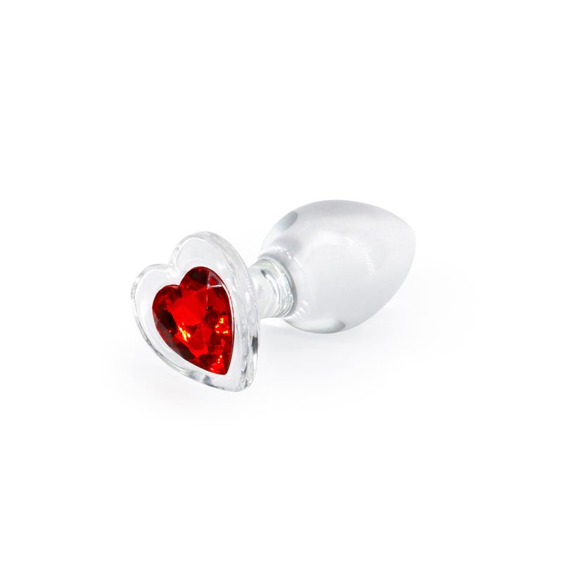 Buy Crystal Desires - Red Heart - Medium - Clear Glass 8.4 cm Butt Plug with Red Heart Gem Base at NZ’s Mega Adult Toys Store. Discover premium sex toys with discreet shipping at the best price in NZ