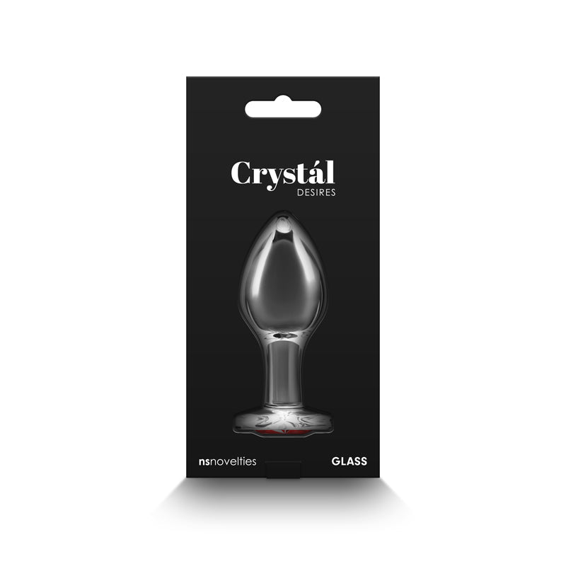 Buy Crystal Desires - Red Heart - Medium - Clear Glass 8.4 cm Butt Plug with Red Heart Gem Base at NZ’s Mega Adult Toys Store. Discover premium sex toys with discreet shipping at the best price in NZ