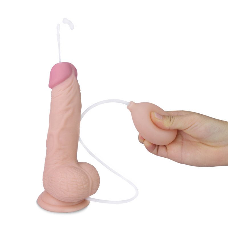 Buy Cumming Softee Soft Ejaculation Cock 8'' with Balls - Flesh 20.3 cm Squirting Dong at NZ’s Mega Adult Toys Store. Discover premium sex toys with discreet shipping at the best price in NZ