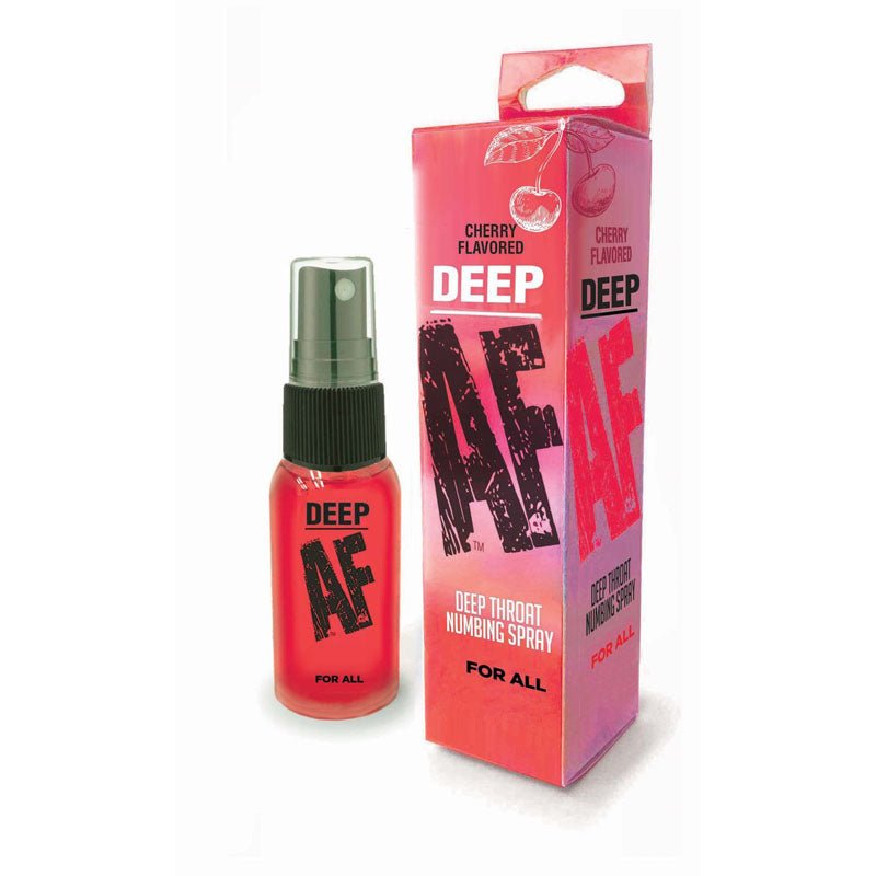 Buy Deep AF - Cherry - Cherry Flavoured Deep Throat Spray - 29 ml at NZ’s Mega Adult Toys Store. Discover premium sex toys with discreet shipping at the best price in NZ