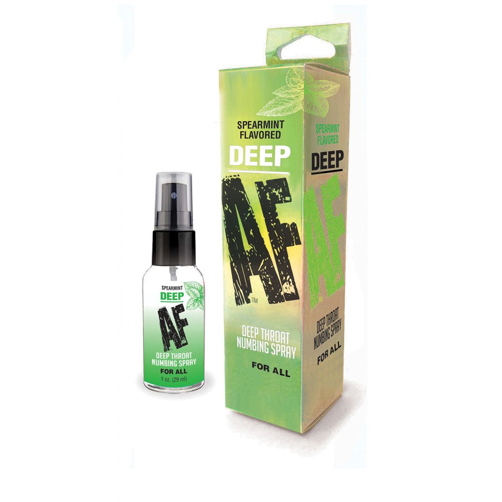 Buy Deep AF - Mint - Mint Flavoured Deep Throat Spray - 29 ml at NZ’s Mega Adult Toys Store. Discover premium sex toys with discreet shipping at the best price in NZ