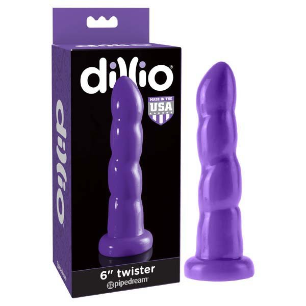 Buy Dillio 6'' Twister - Purple 15.2 cm Dong at NZ’s Mega Adult Toys Store. Discover premium sex toys with discreet shipping at the best price in NZ