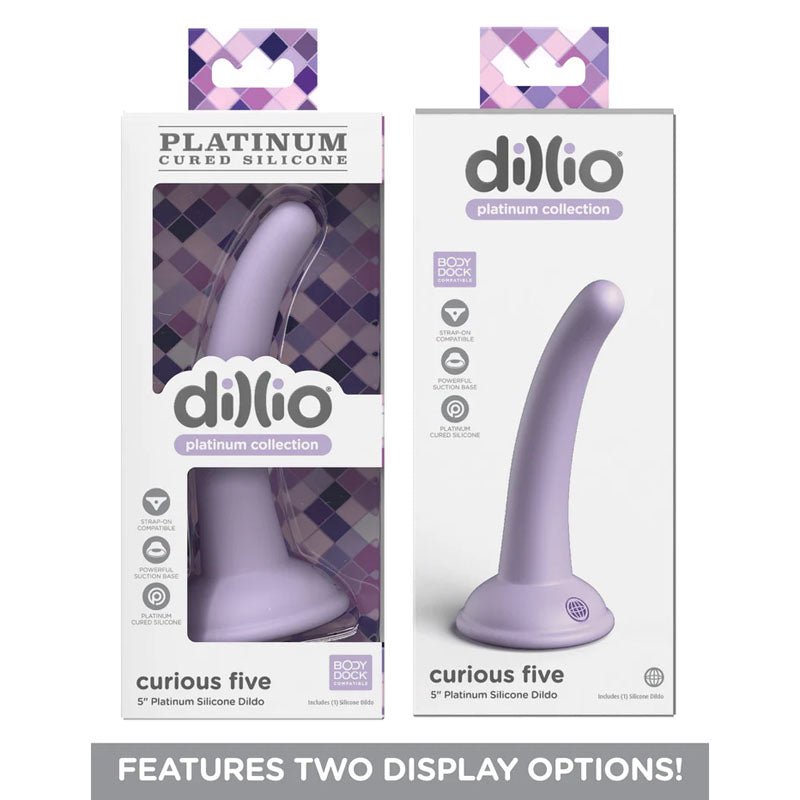 Buy Dillio Platinum Curious Five - Purple - Purple 12.7 cm (5'') Dong at NZ’s Mega Adult Toys Store. Discover premium sex toys with discreet shipping at the best price in NZ