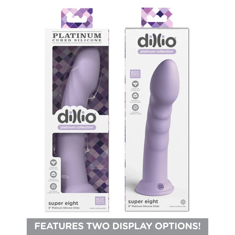 Buy Dillio Platinum Super Eight - Purple - Purple 20.3 cm (8'') Dong at NZ’s Mega Adult Toys Store. Discover premium sex toys with discreet shipping at the best price in NZ