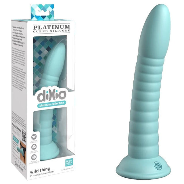 Buy Dillio Platinum Wild Thing - Teal - Teal 17.8 cm (7'') Dong at NZ’s Mega Adult Toys Store. Discover premium sex toys with discreet shipping at the best price in NZ