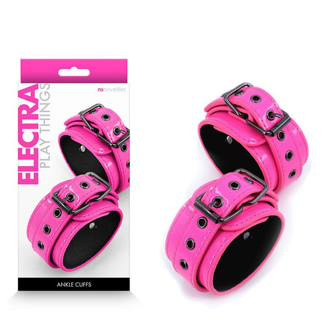 Buy Electra Ankle Cuffs - Pink - Pink Restraints at NZ’s Mega Adult Toys Store. Discover premium sex toys with discreet shipping at the best price in NZ