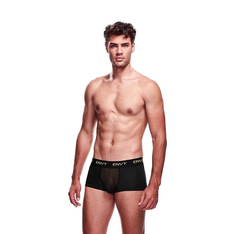 Buy Envy Mesh Short Boxer - Black LXL - Black - L/XL Size at NZ’s Mega Adult Toys Store. Discover premium sex toys with discreet shipping at the best price in NZ