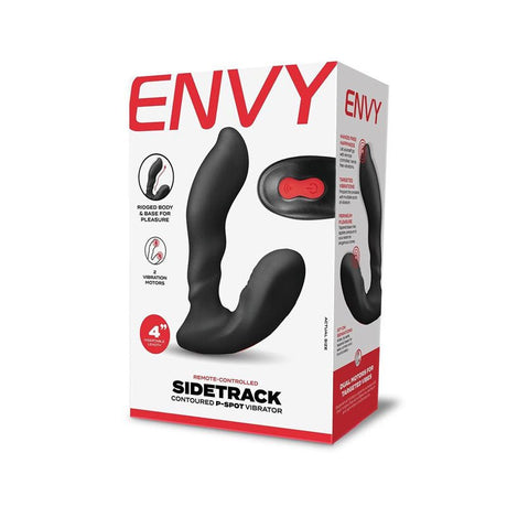 Buy Envy Sidetrack Contoured P - Spot Vibrator - Black USB Rechargeable Prostate Massager with Wireless Remote at NZ’s Mega Adult Toys Store. Discover premium sex toys with discreet shipping at the best price in NZ