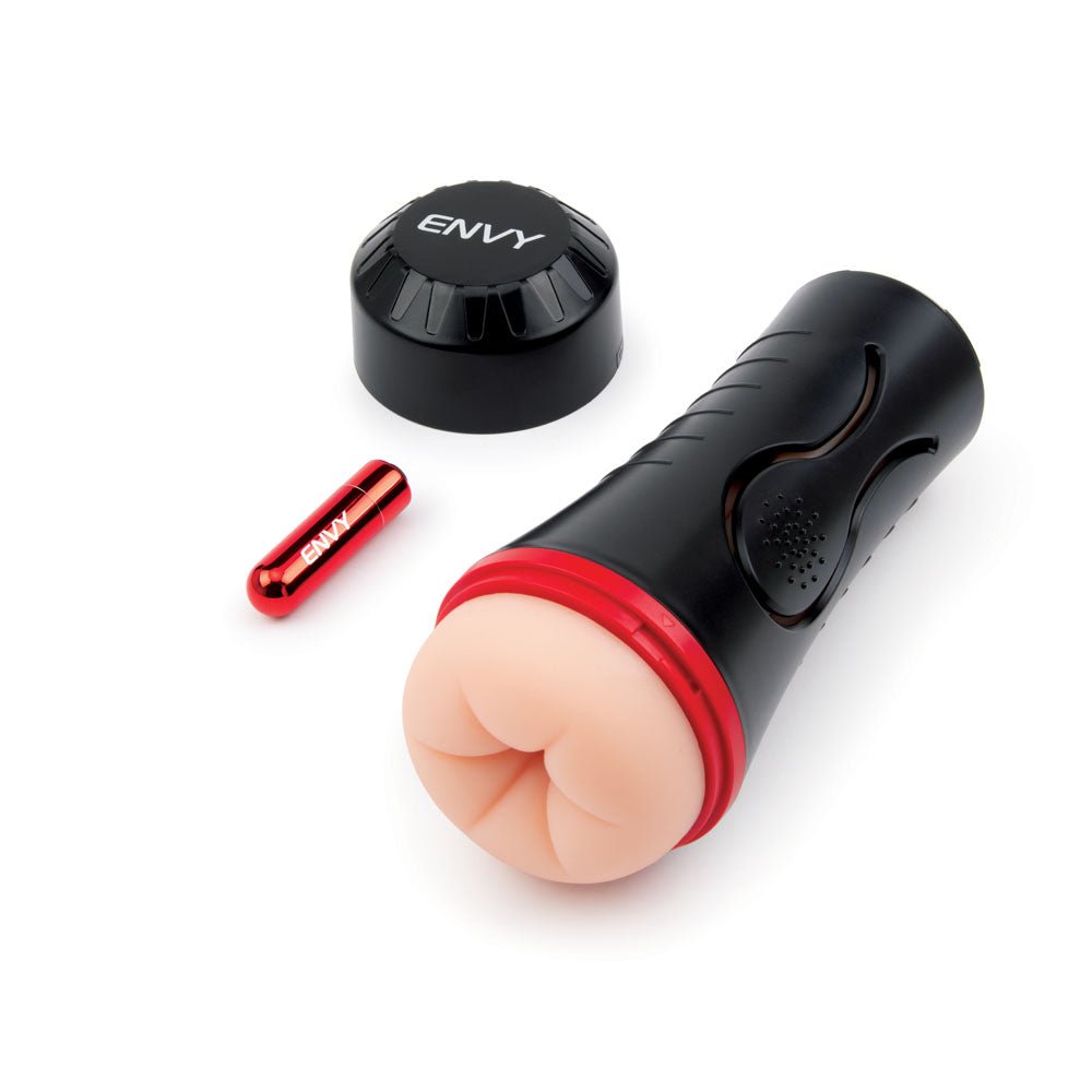 Buy ENVY Squeezable Rear Clutch Stroker - Flesh Vibrating Anal Stroker at NZ’s Mega Adult Toys Store. Discover premium sex toys with discreet shipping at the best price in NZ