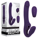 Buy Evolved 2 BECOME 1 - Purple 23.5 cm USB Rechargeable Strapless Strap - On with Remote at NZ’s Mega Adult Toys Store. Discover premium sex toys with discreet shipping at the best price in NZ