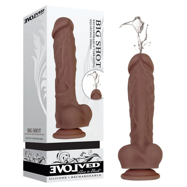 Buy Evolved Big Shot - Brown - Brown 20.3 cm (8'') USB Rechargeable Squirting Dong at NZ’s Mega Adult Toys Store. Discover premium sex toys with discreet shipping at the best price in NZ