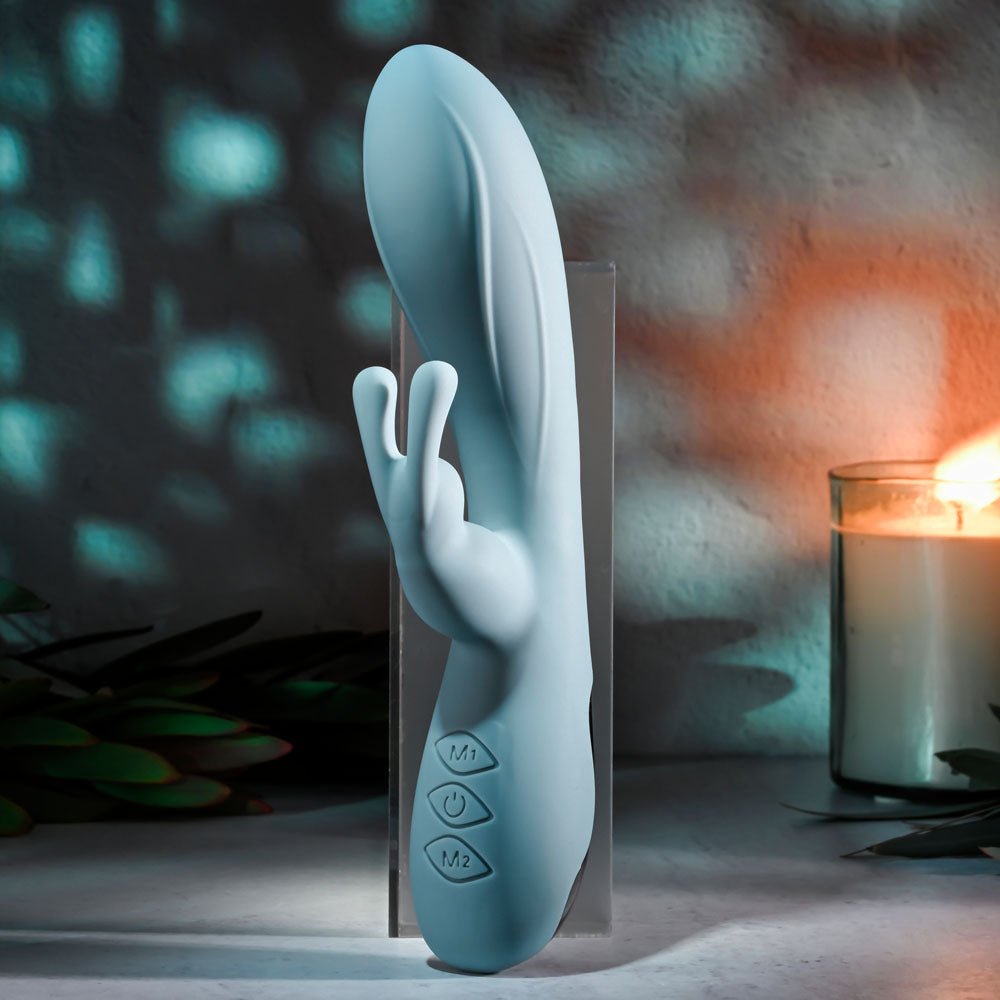 Buy Evolved BOSS BUNNY - Baby Blue 20.1 cm USB Rechargeable Rabbit Vibrator at NZ’s Mega Adult Toys Store. Discover premium sex toys with discreet shipping at the best price in NZ