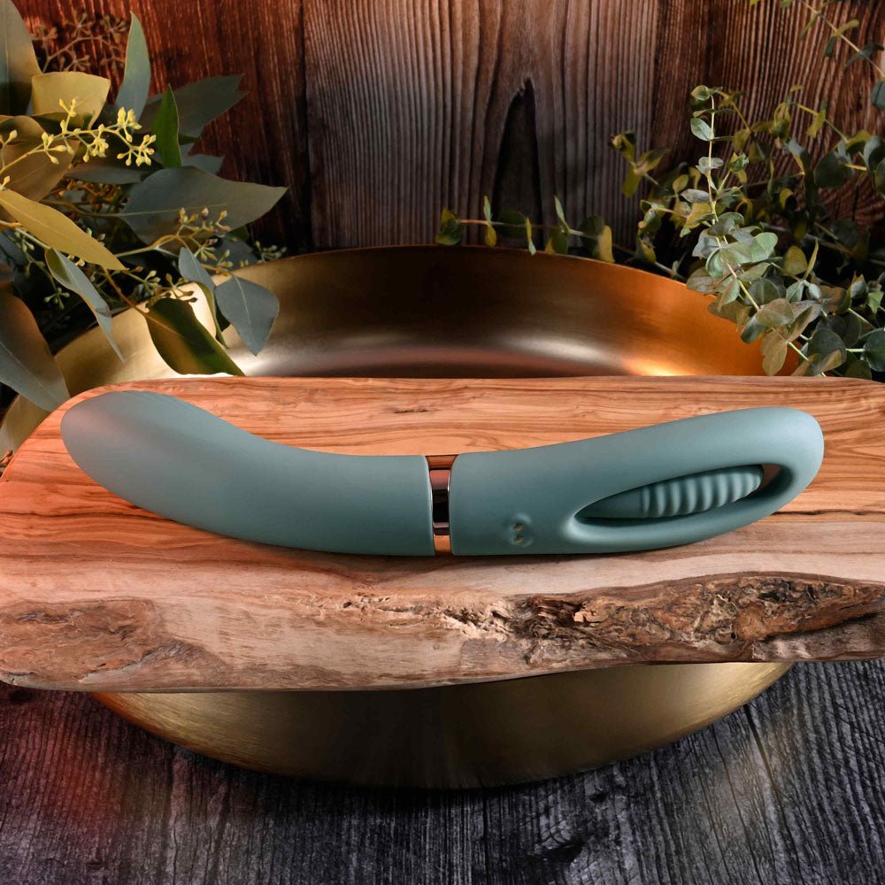 Buy Evolved CHICK FLICK - Olive Green 24 cm USB Rechargeable Vibrator with Flicking Tip at NZ’s Mega Adult Toys Store. Discover premium sex toys with discreet shipping at the best price in NZ