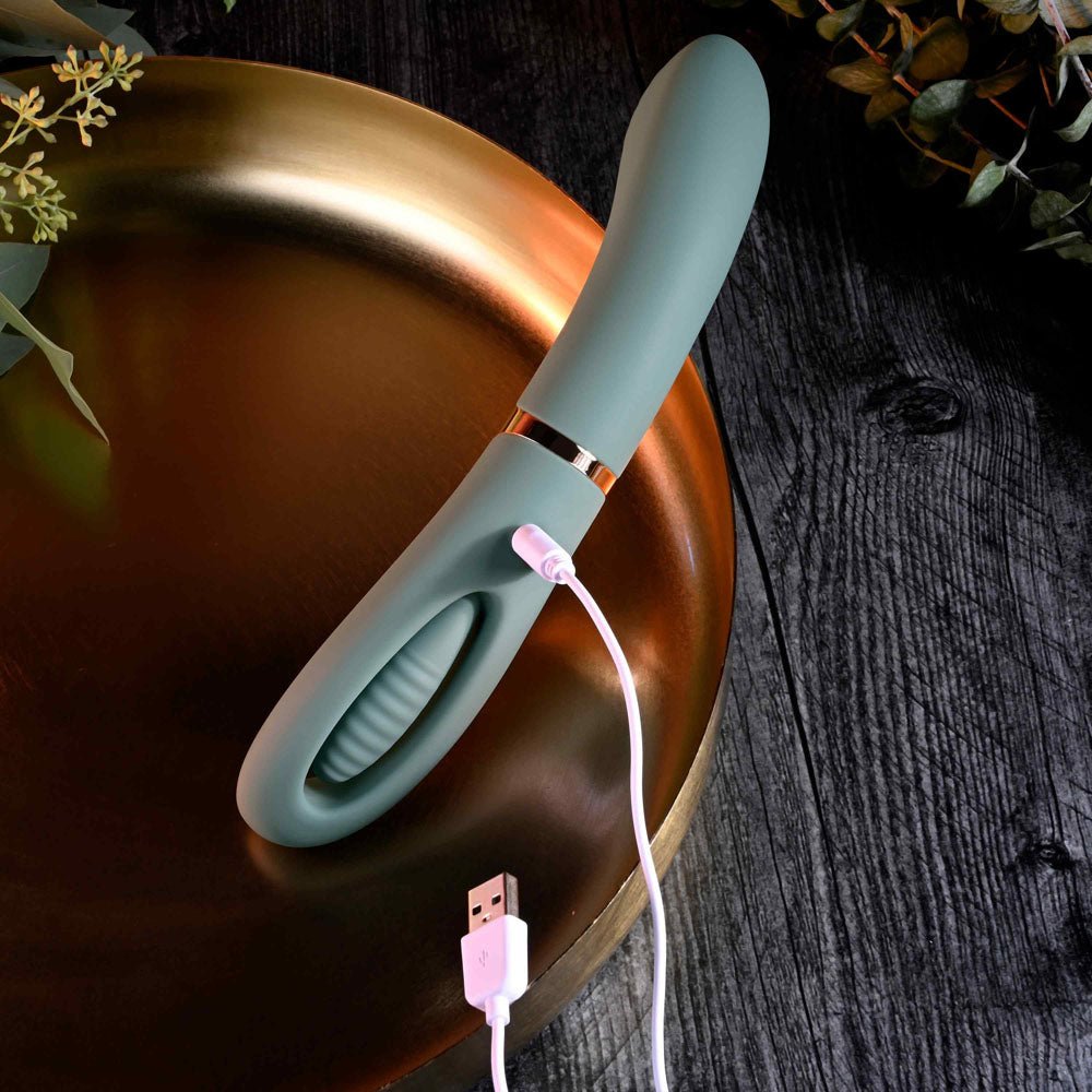 Buy Evolved CHICK FLICK - Olive Green 24 cm USB Rechargeable Vibrator with Flicking Tip at NZ’s Mega Adult Toys Store. Discover premium sex toys with discreet shipping at the best price in NZ