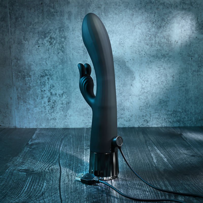 Buy Evolved Heat Up & Chill - Black 24.1 cm USB Rechargeable Heating & Cooling Rabbit Vibrator at NZ’s Mega Adult Toys Store. Discover premium sex toys with discreet shipping at the best price in NZ