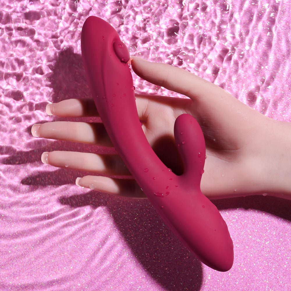 Buy Evolved JAMMIN' G - Burgundy 20.1 cm USB Rechargeable Rabbit Vibrator at NZ’s Mega Adult Toys Store. Discover premium sex toys with discreet shipping at the best price in NZ