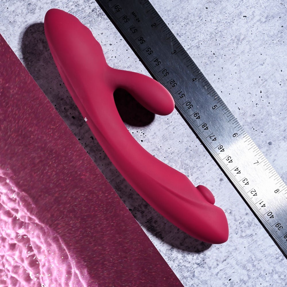 Buy Evolved JAMMIN' G - Burgundy 20.1 cm USB Rechargeable Rabbit Vibrator at NZ’s Mega Adult Toys Store. Discover premium sex toys with discreet shipping at the best price in NZ