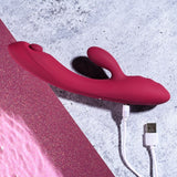 Buy Evolved JAMMIN' G - Burgundy 20.1 cm USB Rechargeable Rabbit Vibrator at NZ’s Mega Adult Toys Store. Discover premium sex toys with discreet shipping at the best price in NZ