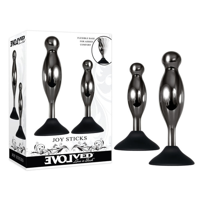 Buy Evolved JOY STICKS - Black Metal Butt Plugs - Set of 2 at NZ’s Mega Adult Toys Store. Discover premium sex toys with discreet shipping at the best price in NZ