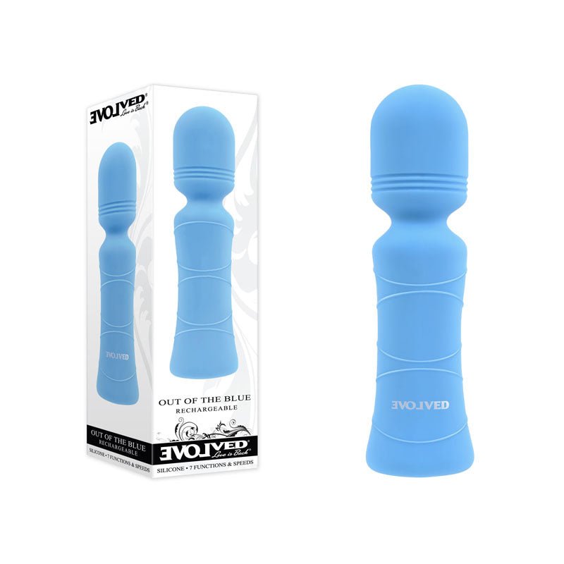 Buy Evolved Out Of The Blue - Blue 10.5 cm USB Rechargeable Mini Massager Wand at NZ’s Mega Adult Toys Store. Discover premium sex toys with discreet shipping at the best price in NZ