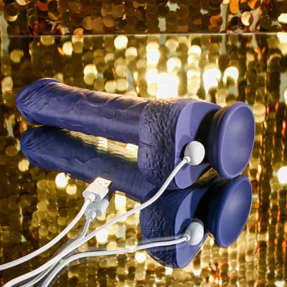 Buy Evolved PLEASURE RIDER - Blue 22.2 cm USB Rechargeable Vibrating & Thrusting Dong with Remote at NZ’s Mega Adult Toys Store. Discover premium sex toys with discreet shipping at the best price in NZ