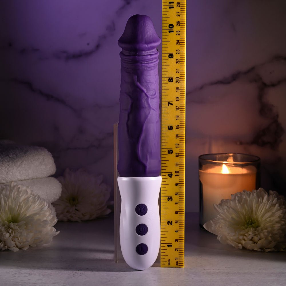 Buy Evolved PLUM THRUST - Purple 29 cm USB Rechargeable Thrusting Vibrator at NZ’s Mega Adult Toys Store. Discover premium sex toys with discreet shipping at the best price in NZ