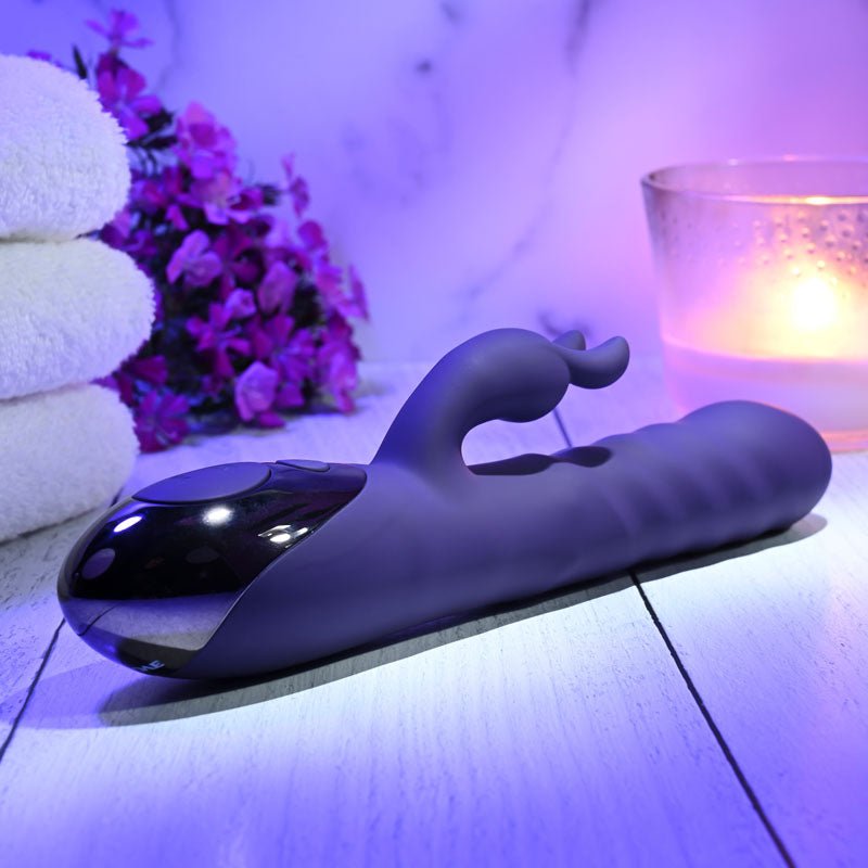 Buy Evolved RASCALLY RABBIT - Purple 22.9 cm USB Rechargeable Rabbit Vibrator at NZ’s Mega Adult Toys Store. Discover premium sex toys with discreet shipping at the best price in NZ