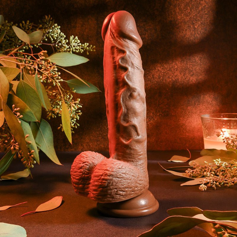 Buy Evolved REALISTIC DILDO 8'' DARK - Brown 21 cm Dong at NZ’s Mega Adult Toys Store. Discover premium sex toys with discreet shipping at the best price in NZ