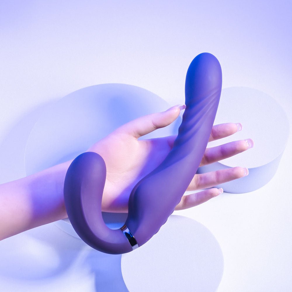 Buy Evolved SHARE THE LOVE - Purple 22.9 cm USB Rechargeable Inflatable Strapless Strap - On at NZ’s Mega Adult Toys Store. Discover premium sex toys with discreet shipping at the best price in NZ