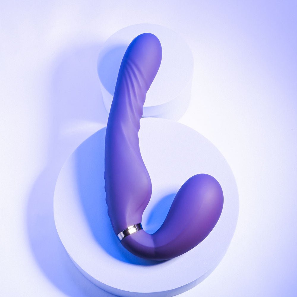 Buy Evolved SHARE THE LOVE - Purple 22.9 cm USB Rechargeable Inflatable Strapless Strap - On at NZ’s Mega Adult Toys Store. Discover premium sex toys with discreet shipping at the best price in NZ