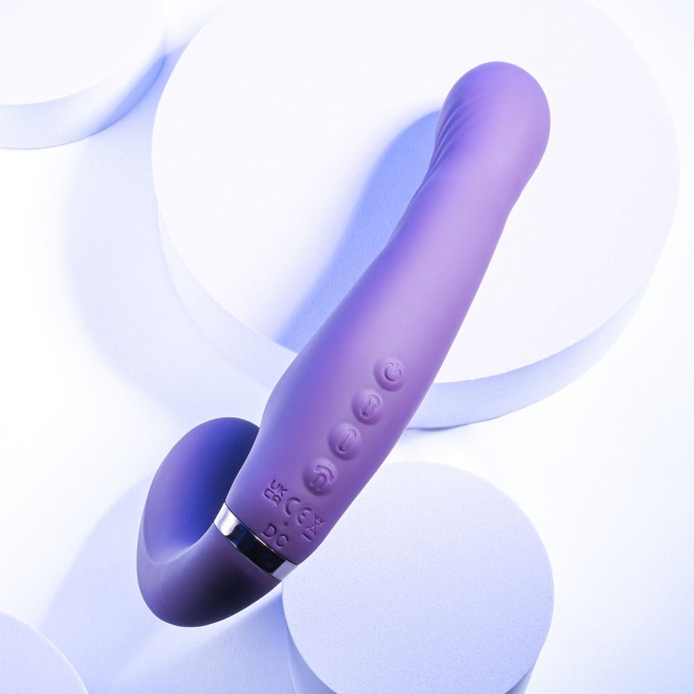 Buy Evolved SHARE THE LOVE - Purple 22.9 cm USB Rechargeable Inflatable Strapless Strap - On at NZ’s Mega Adult Toys Store. Discover premium sex toys with discreet shipping at the best price in NZ