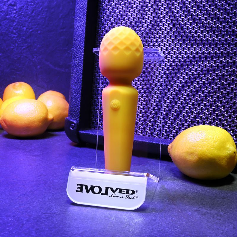 Buy Evolved SUNSHINE - Yellow 17 cm USB Rechargeable Massage Wand at NZ’s Mega Adult Toys Store. Discover premium sex toys with discreet shipping at the best price in NZ