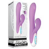 Buy Evolved Super Sucker - Purple 22.9 cm (9'') USB Rechargeable Rabbit Vibrator with Sucking Clit Stim at NZ’s Mega Adult Toys Store. Discover premium sex toys with discreet shipping at the best price in NZ