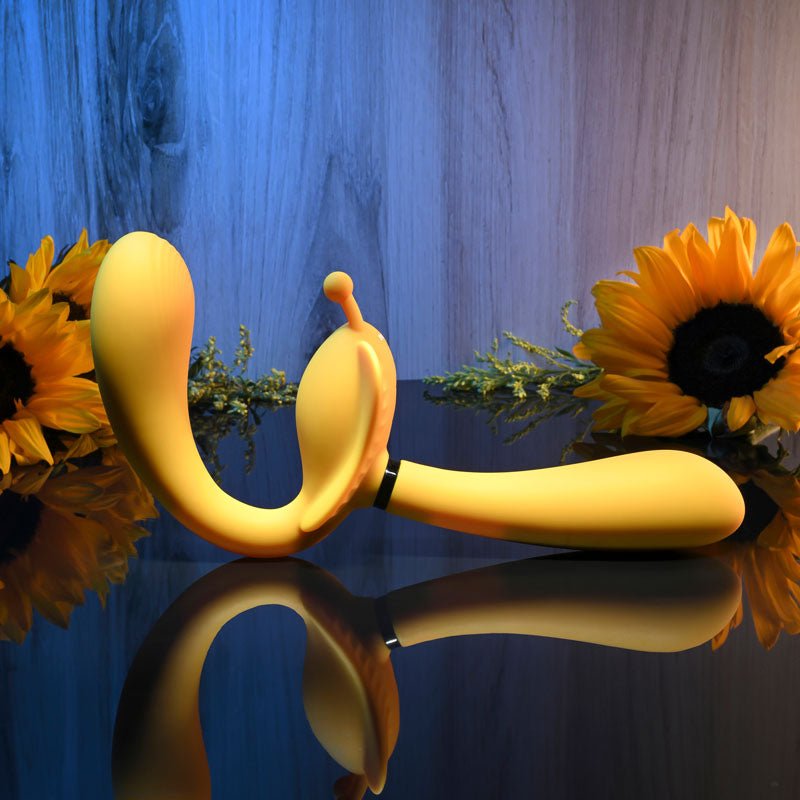 Buy Evolved THE MONARCH - Yellow USB Rechargeable Multi Use Couples Vibrator at NZ’s Mega Adult Toys Store. Discover premium sex toys with discreet shipping at the best price in NZ