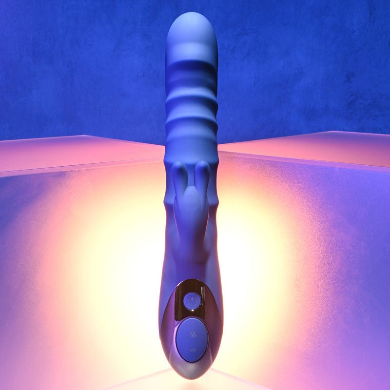 Buy Evolved The Ringer - Blue 23.8 cm USB Rechargeable Rabbit Vibrator at NZ’s Mega Adult Toys Store. Discover premium sex toys with discreet shipping at the best price in NZ