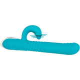 Buy Evolved The Show Stopper - Teal 23.5 cm USB Rechargeable Thrusting Rabbit Vibrator at NZ’s Mega Adult Toys Store. Discover premium sex toys with discreet shipping at the best price in NZ