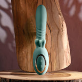 Buy Evolved THRUST INTO ECSTASY - Green 21 cm USB Rechargeable Thrusting & Rotating Vibrator at NZ’s Mega Adult Toys Store. Discover premium sex toys with discreet shipping at the best price in NZ