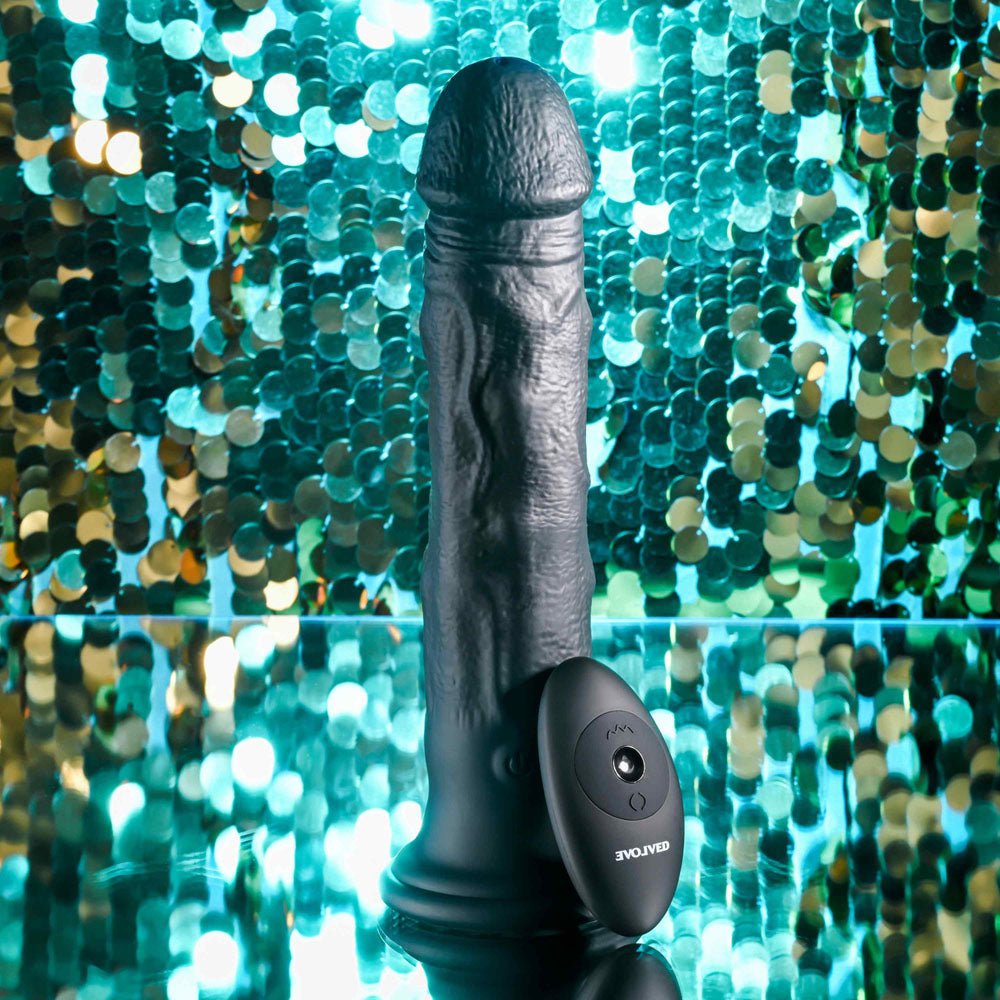 Buy Evolved BLACK THUNDER - Black 25 cm USB Rechargeable Vibrator at NZ’s Mega Adult Toys Store. Discover premium sex toys with discreet shipping at the best price in NZ