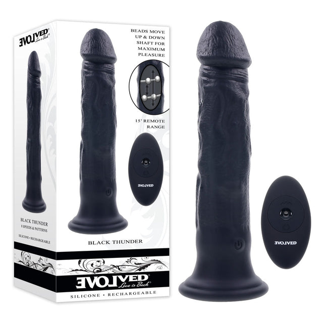 Buy Evolved BLACK THUNDER - Black 25 cm USB Rechargeable Vibrator at NZ’s Mega Adult Toys Store. Discover premium sex toys with discreet shipping at the best price in NZ